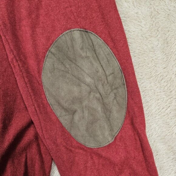 Massimo Dutti Cotton Silk Cashmere Sweater V-Neck Red Long Sleeve Knit Men's M - Picture 9 of 10